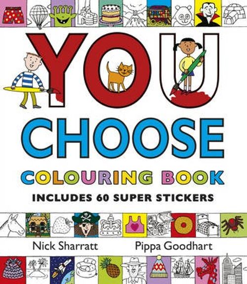 You Choose Colouring Book with Stickers by Pippa Goodhart