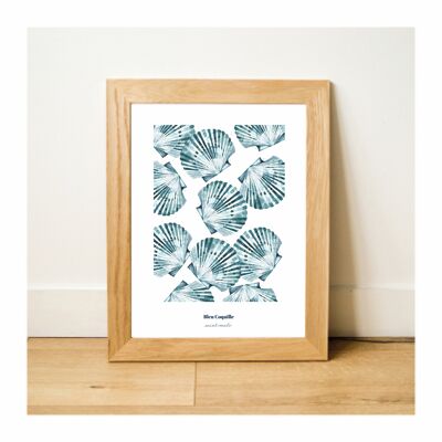 Stationery Decorative Poster - 30 x 40 cm - The Shells as a pattern