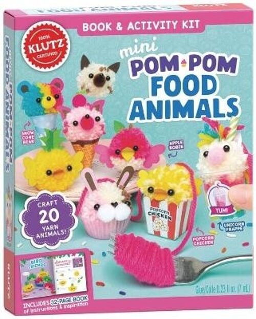 Mini PomPom Food Animals by Editors of Klutz