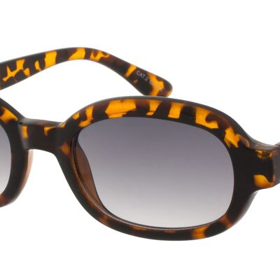 Gafas de sol - BELL - Gafas de sol retro en carey con lentes en gris claro