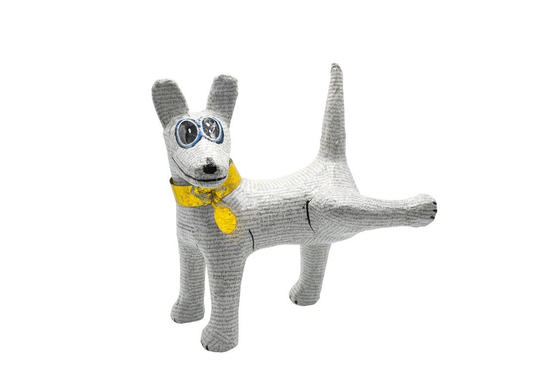 Cane in cartapesta birmano