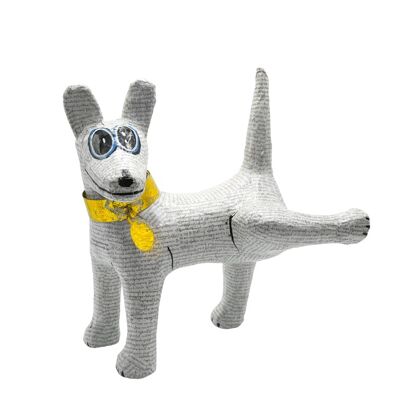 Perro de papel maché de Myanmar