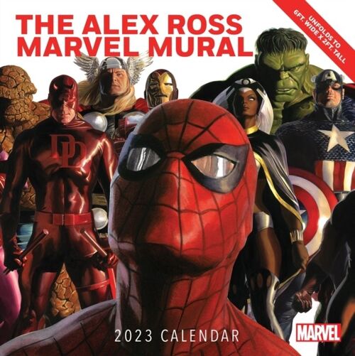 Alex Ross Marvel Mural 2023 Oversized Wall Calendar by Alex Ross