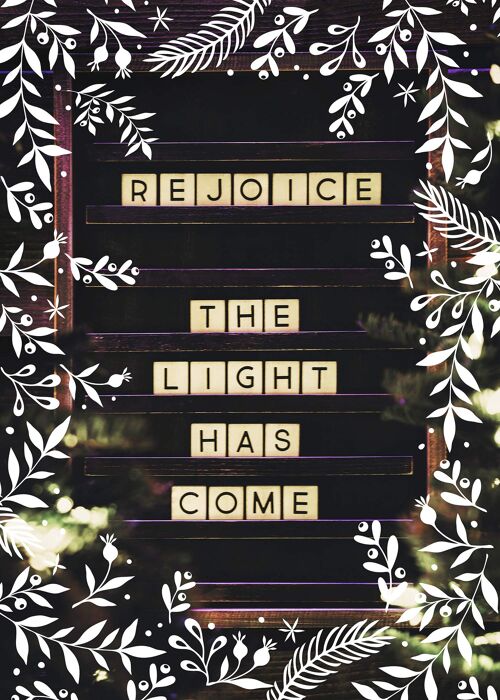 Rejoice Light Christmas Print - 50x70 - Matte