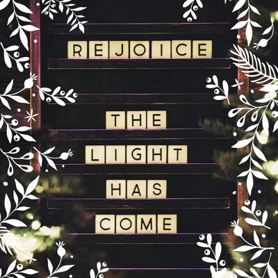 Rejoice Light Christmas Print - 50x70 - Opaco