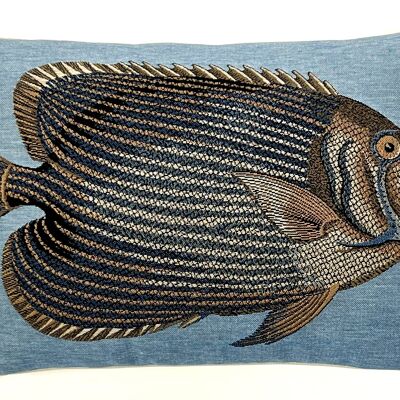 tropical fish pillow cover