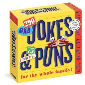 290 Bad Jokes 75 Punderful Puns Calendrier PageADay 2023 par Workman Calendars