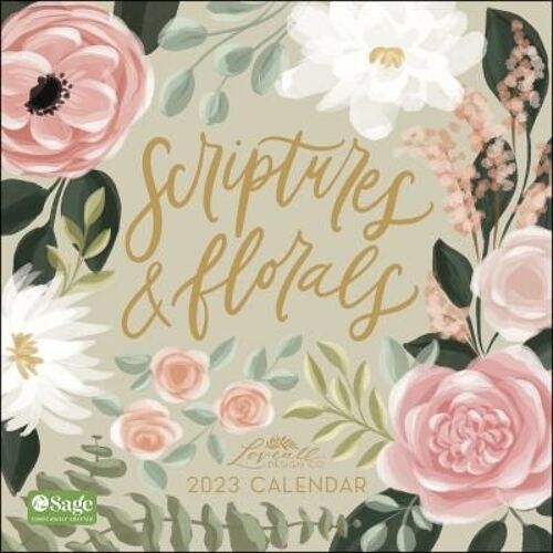 Scriptures and Florals 2023 Wall Calendar by Allison Loveall