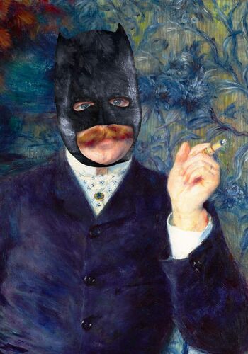 Vintage Batman peinture modifié Art Print - 50 x 70 - mat 1