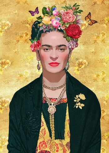 Imprimé Or Frida Kahlo - 50x70 - Mat 1
