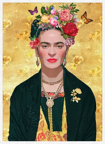 Imprimé Or Frida Kahlo - 50x70 - Mat 5