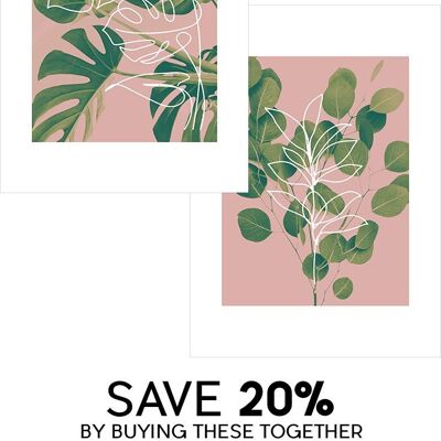 Minimal Plants Print Bundle - 50x70 - Matt