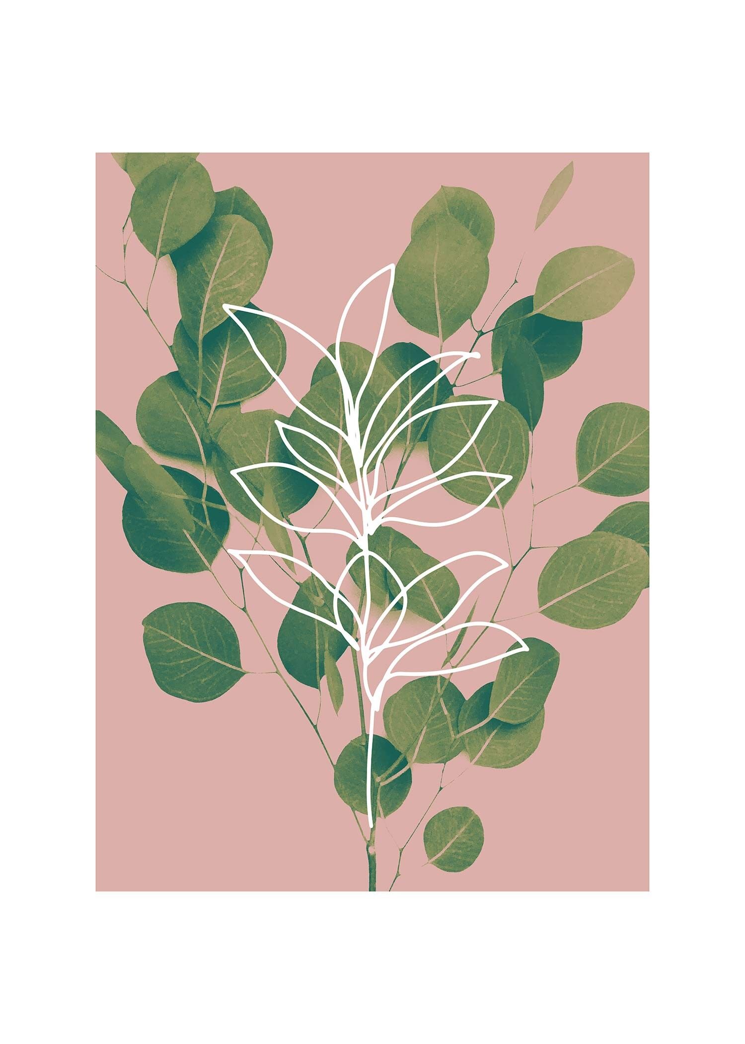 Eukalyptus Minimal Print - 50x70 - Matt