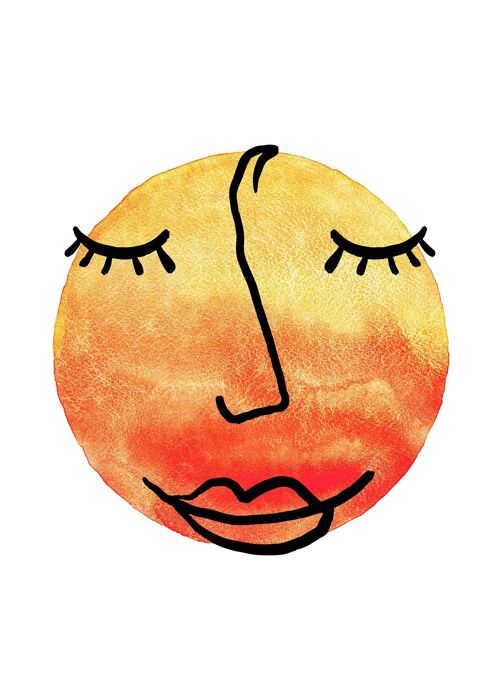 Sunny Face Sunset Print - 50x70 - Matte