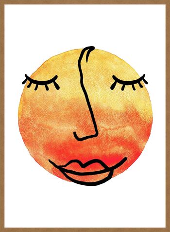 Imprimé Sunny Face Sunset - 50x70 - Mat 3