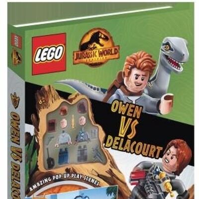 LEGO R Jurassic World TM Owen vs Delacourt Includes Owen and Delacourt LEGO R minifigures popup play scenes and 2 books by LEGO RBuster Books