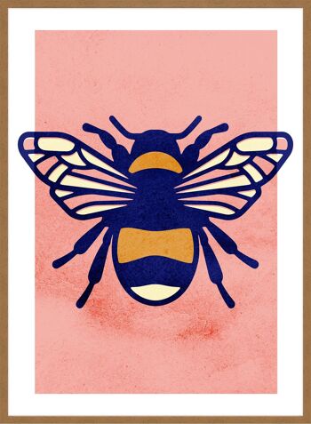 Impression d'illustration abeille - 50 x 70 - mat 3