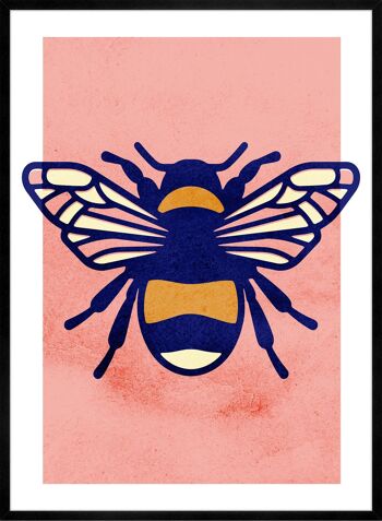 Impression d'illustration abeille - 50 x 70 - mat 4