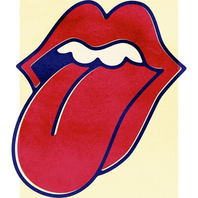 Impresión de lengua Rock Lips - 50x70 - Mate
