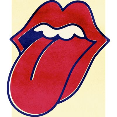 Imprimé Langue Rock Lips - 50x70 - Mat