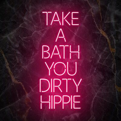 Take A Bath Hippie Marmo Nero Stampa - 50x70 - Opaco