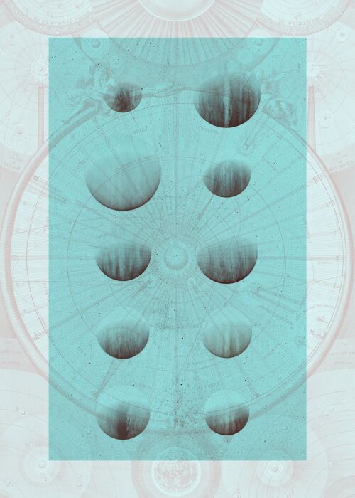 Astrology Chart Light Print - 50x70 - Matte