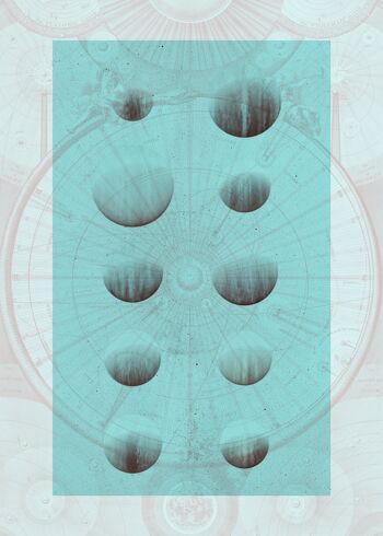 Tableau d'astrologie imprimé léger - 50x70 - Mat 1