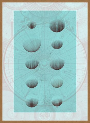 Tableau d'astrologie imprimé léger - 50x70 - Mat 5
