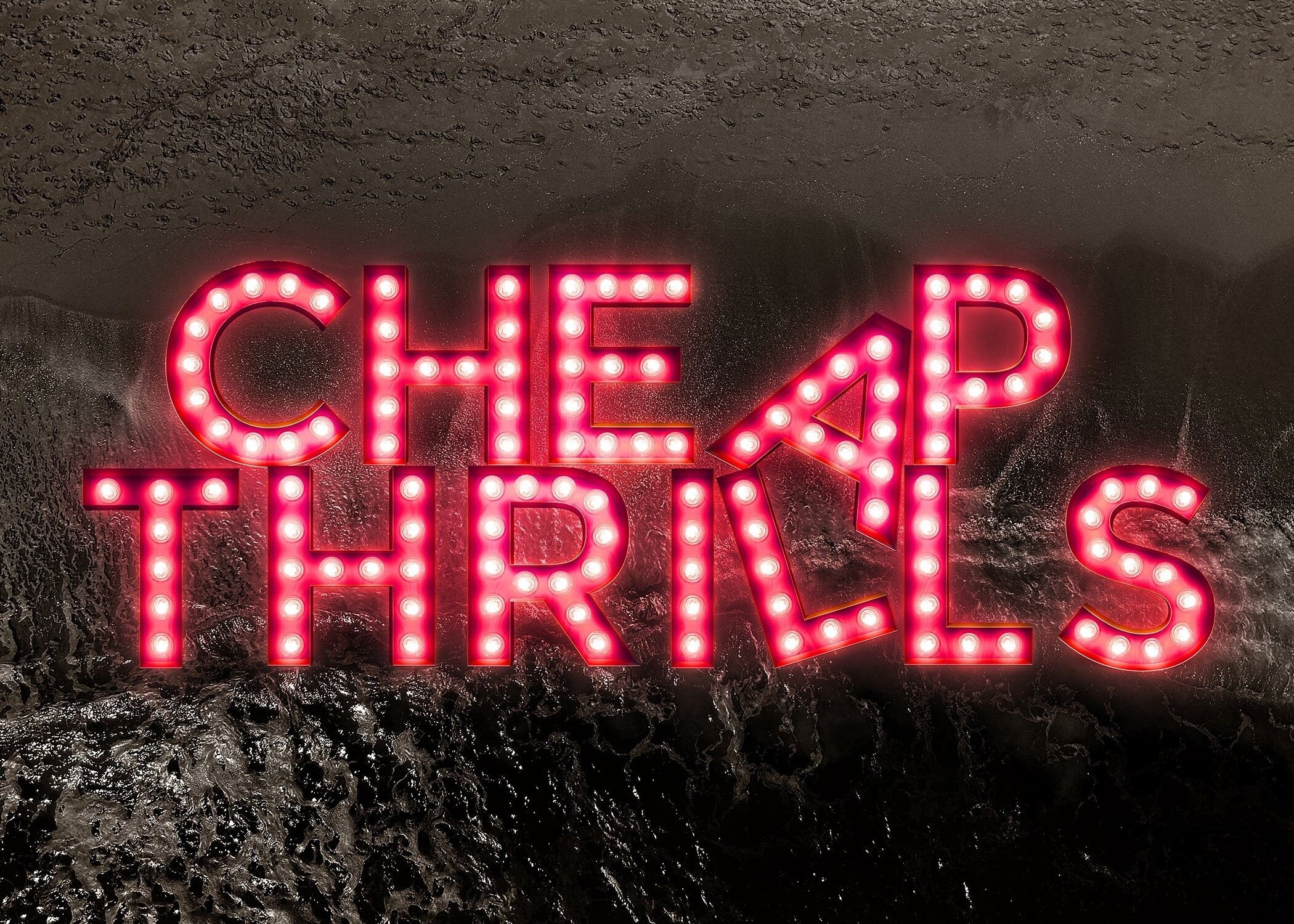 Günstige Nervenkitzel Fairground Lights Print - 50x70 - Matt