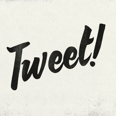 Tweet Imprimé Bruits d'animaux - 50x70 - Mat