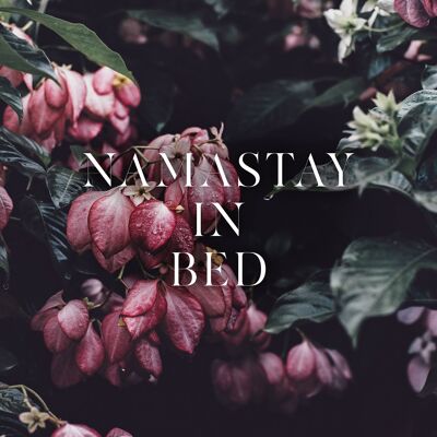 Namastay In Bed Typography Print - 50x70 - Matte