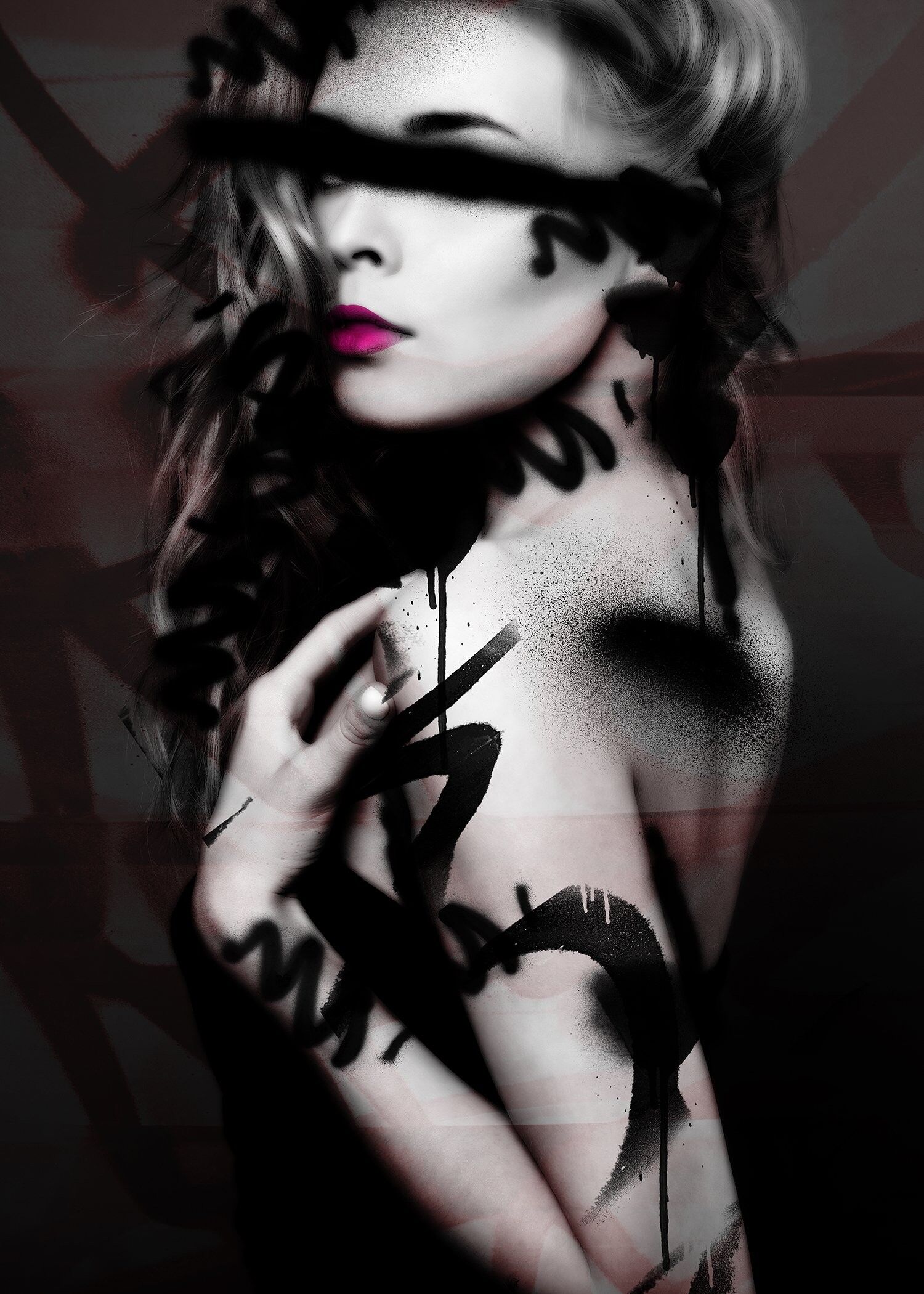 Graffiti-Modelldruck - 50x70 - Matt