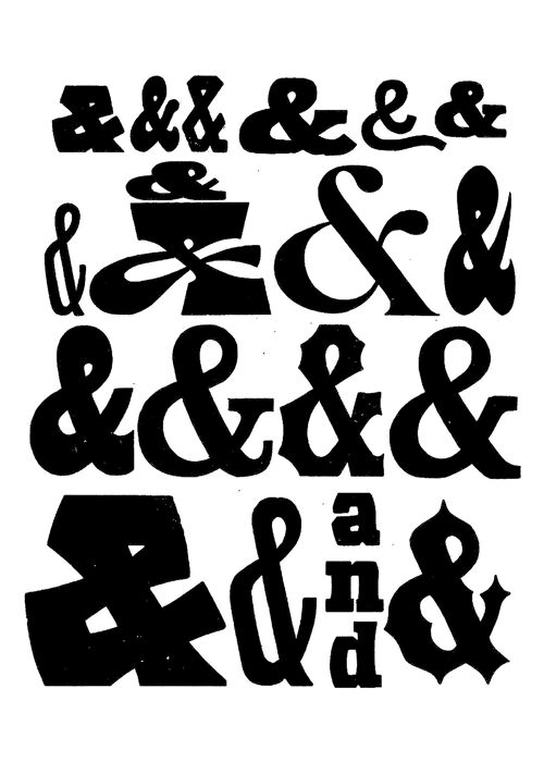 Ampersands Typography Print - 50x70 - Matte