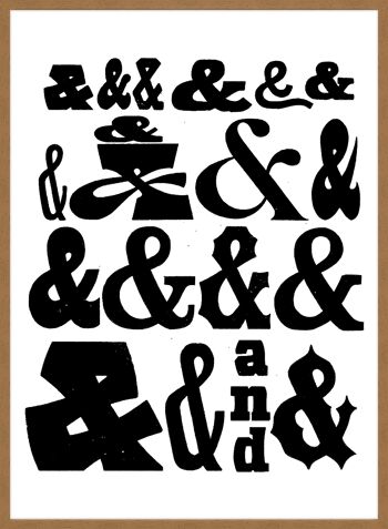 Impression de typographie esperluettes - 50x70 - Mat 5