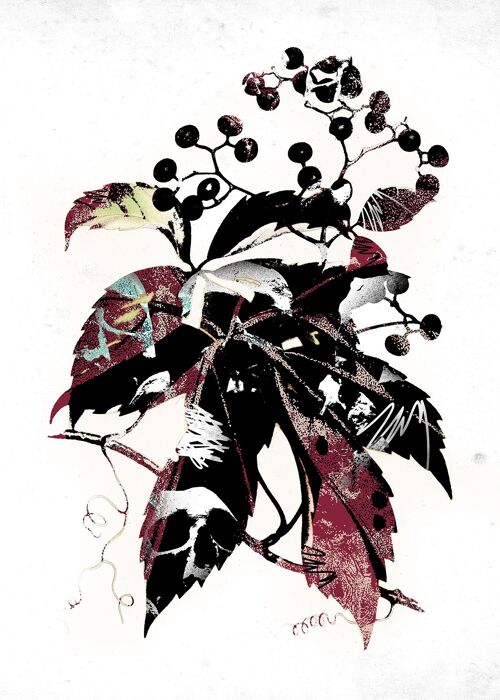 Botanical Leaves Print - 50x70 - Matte