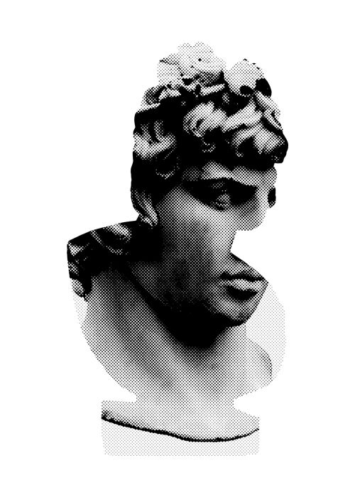 Bust 1 Black and White Print - 50x70 - Matte