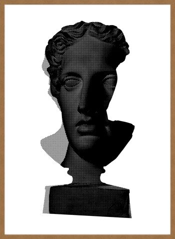 Bust 2 Imprimé Noir et Blanc - 50x70 - Mat 5