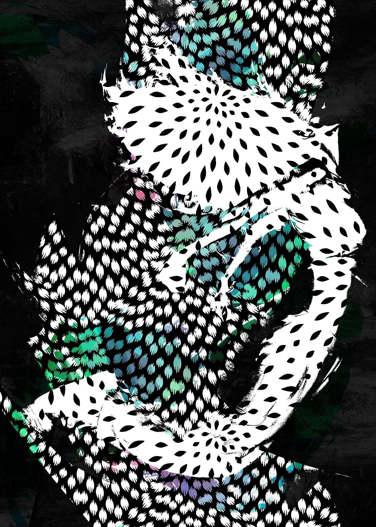 Stampa motivo ballerina 1 - 50x70 - Opaco