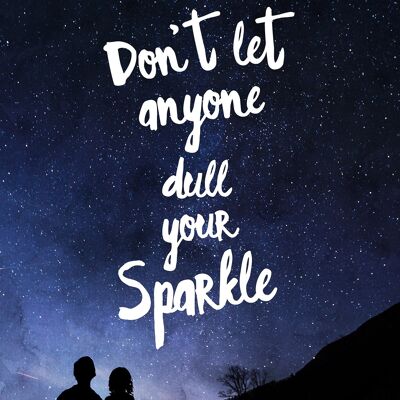 Sparkle Tipografia Sky Quote Print - 50 x 70 - Opaco