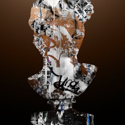 Statue 2 Graffiti Print - 50x70 - Mat