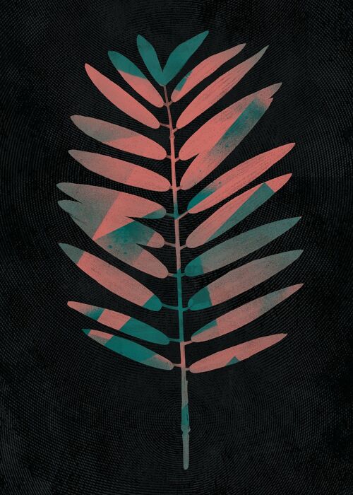 Oversized Tropical Leaf 2 Print - 50x70 - Matte