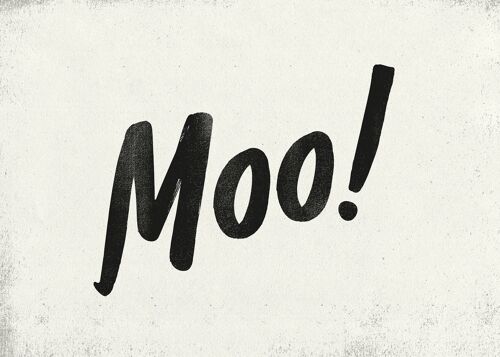 Moo Animal Noises Print - 50x70 - Matte