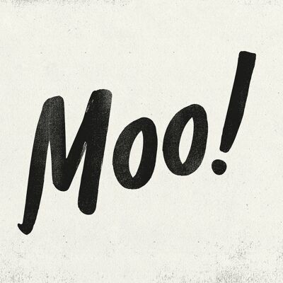 Moo Animal Noises Print - 50x70 - Matte