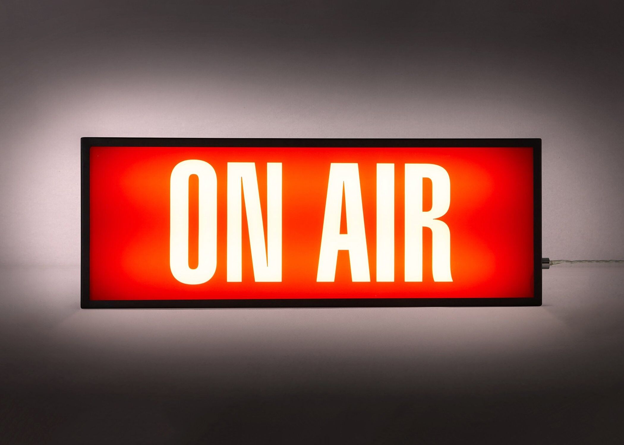 On Air Retro Lightbox Druck - 50x70 - Matt