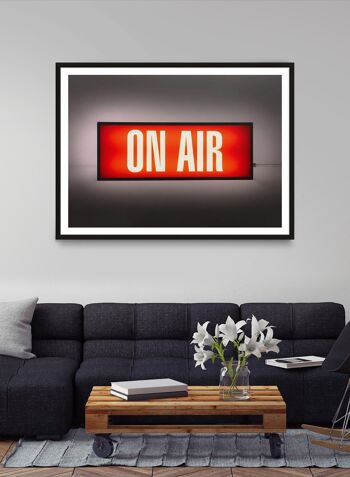 On Air Retro Lightbox Print - 50x70 - Mat 2