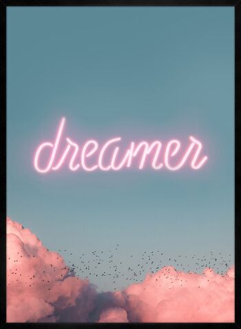 Imprimé Néon Dreamer Clouds - 50x70 - Mat 3