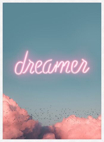 Imprimé Néon Dreamer Clouds - 50x70 - Mat 4