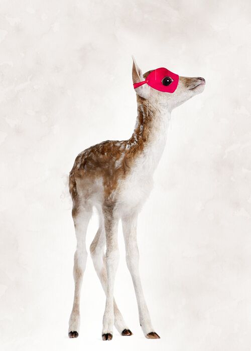 Super Deer! Little Heroes Animal Print - 50x70 - Matte