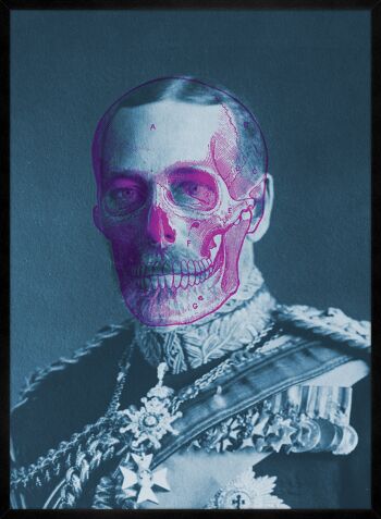 Impression couleur du crâne du roi George V - 50x70 - Mat 3