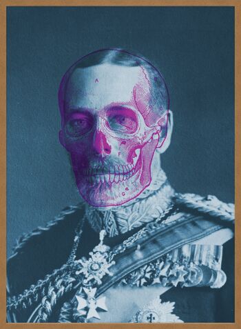 Impression couleur du crâne du roi George V - 50x70 - Mat 5